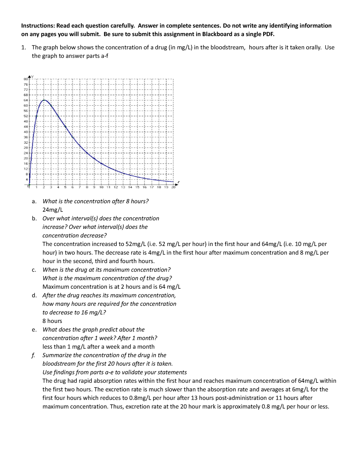 math 1314 signature assignment answer key