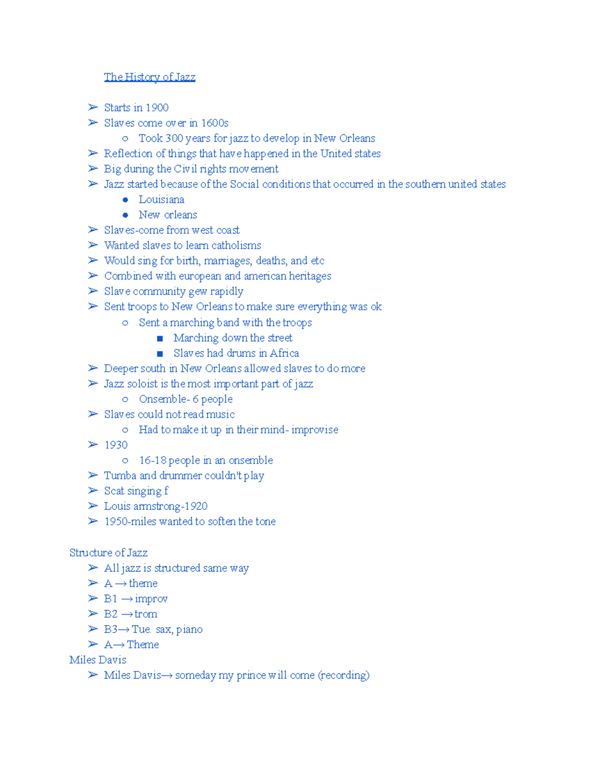 The History of Jazz and Its Origins Studocu