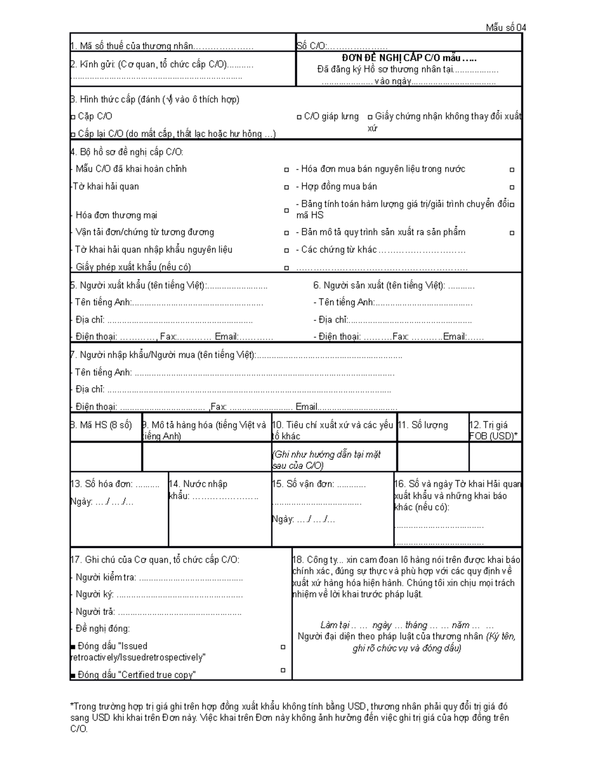 Attachfile 001 - 123456789 - Mẫu số 04 Mã số thuế của thương nhân ...