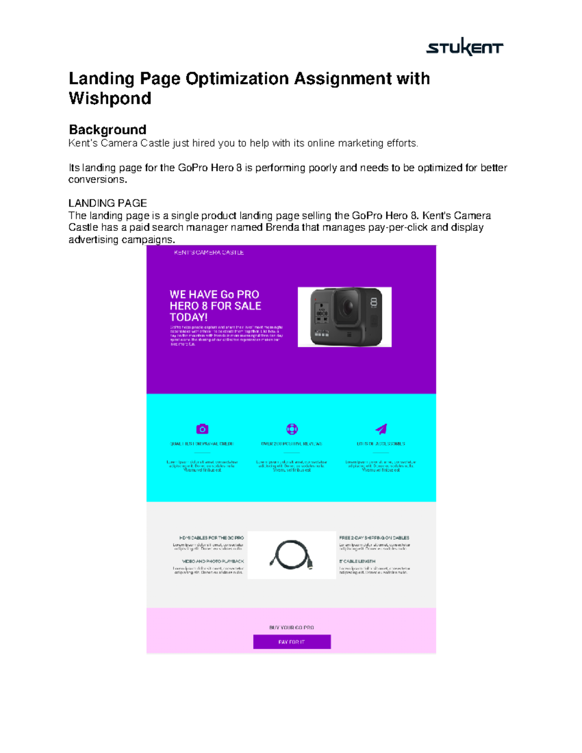 landing-page-optimization-assignment-with-wishpond-landing-page