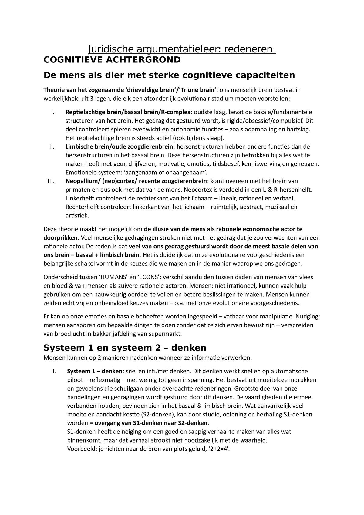 Samenvatting JAL - Redeneren - Juridische Argumentatieleer: Redeneren ...