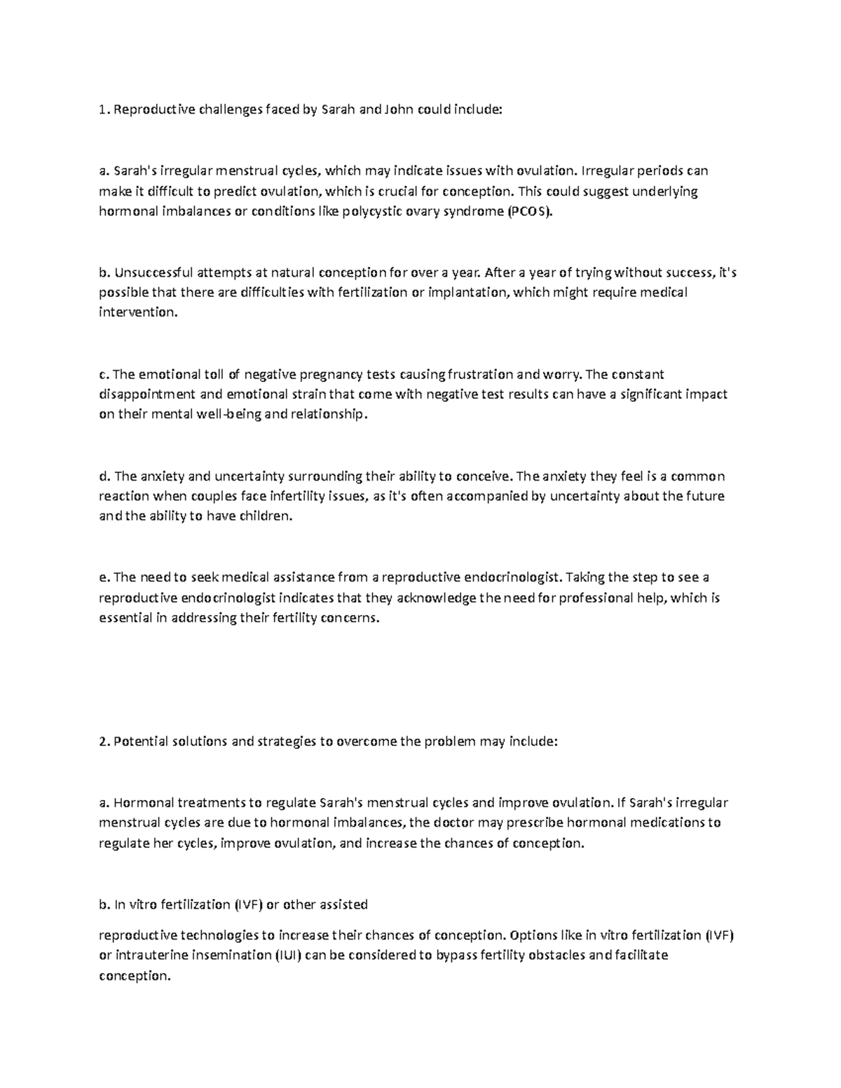 Document - This is lecture note. - Reproductive challenges faced by ...