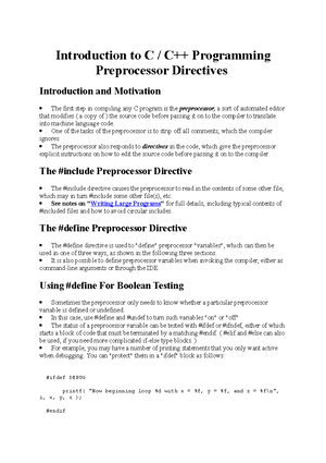 2 - c programming - Introduction to C / C++ Programming Pointers ...