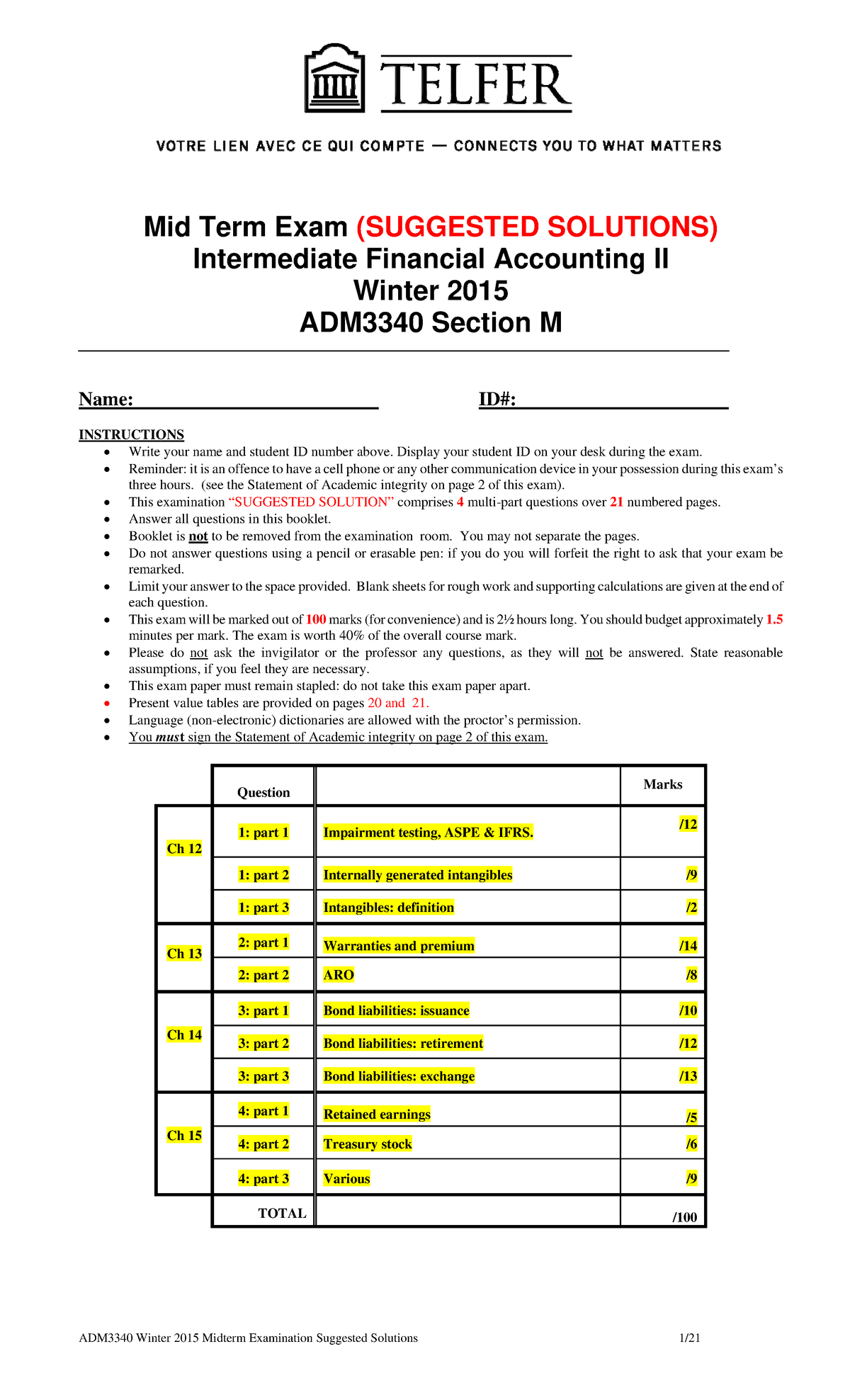 MidTerm W 2015, Answers - Mid Term Exam (SUGGESTED SOLUTIONS ...