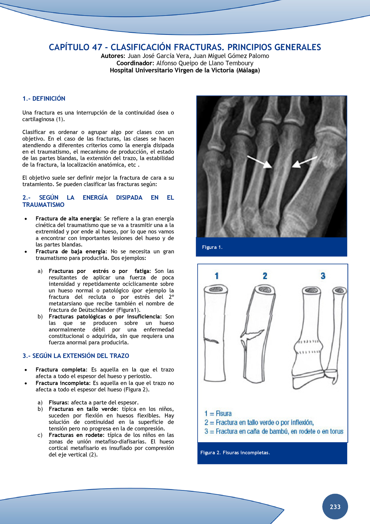 Capitulo 47 - Traumatologia - CAPÍTULO 47 - CLASIFICACIÓN FRACTURAS ...