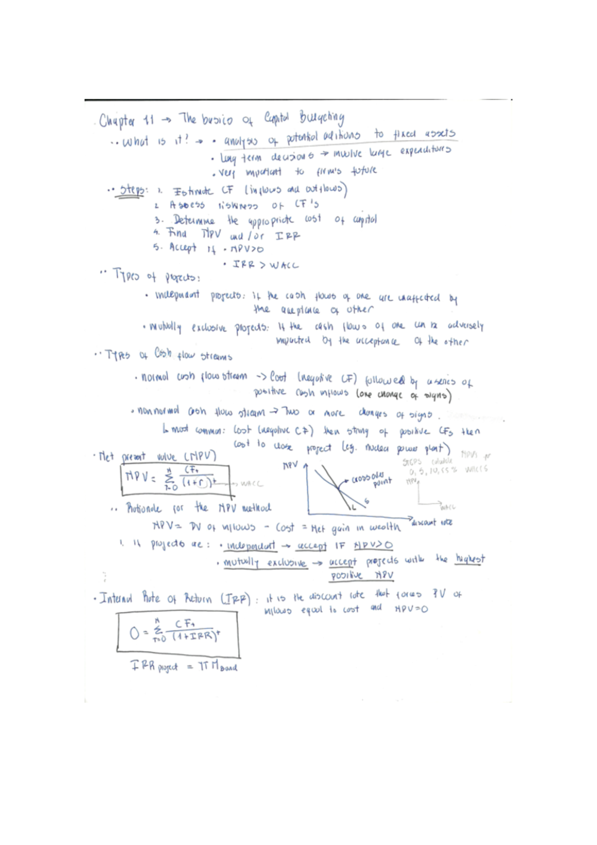 Chapter 11. The Basics of Capital Budgeting - - StuDocu