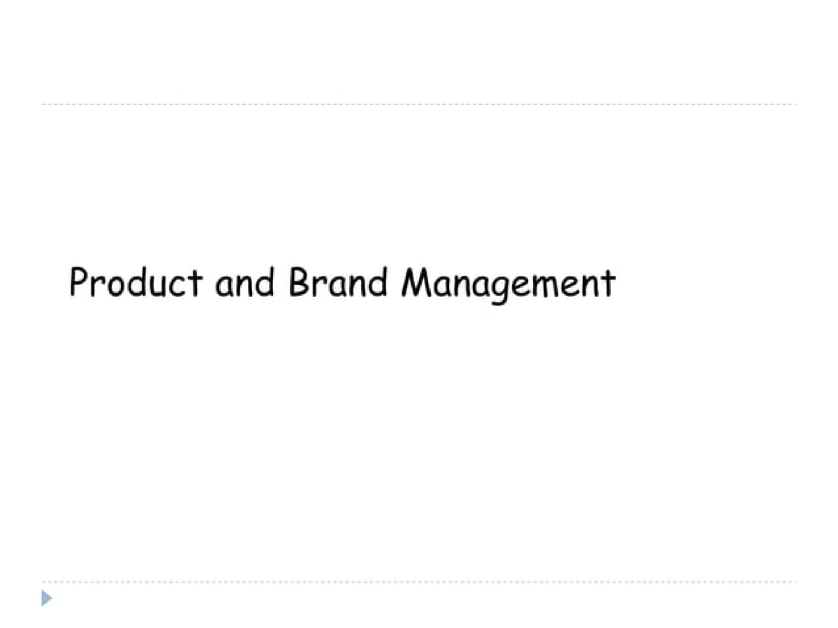 Product-and-brand-management-15512454 - Product Management - Studocu