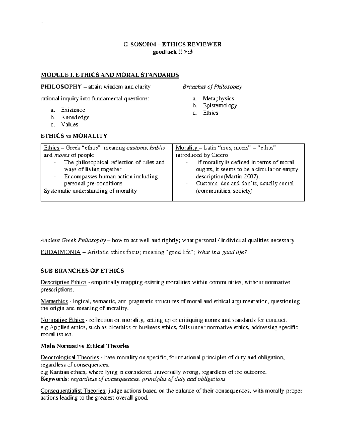 Ethics Reviewer - N/A - G-SOSC004 – ETHICS REVIEWER goodluck ...
