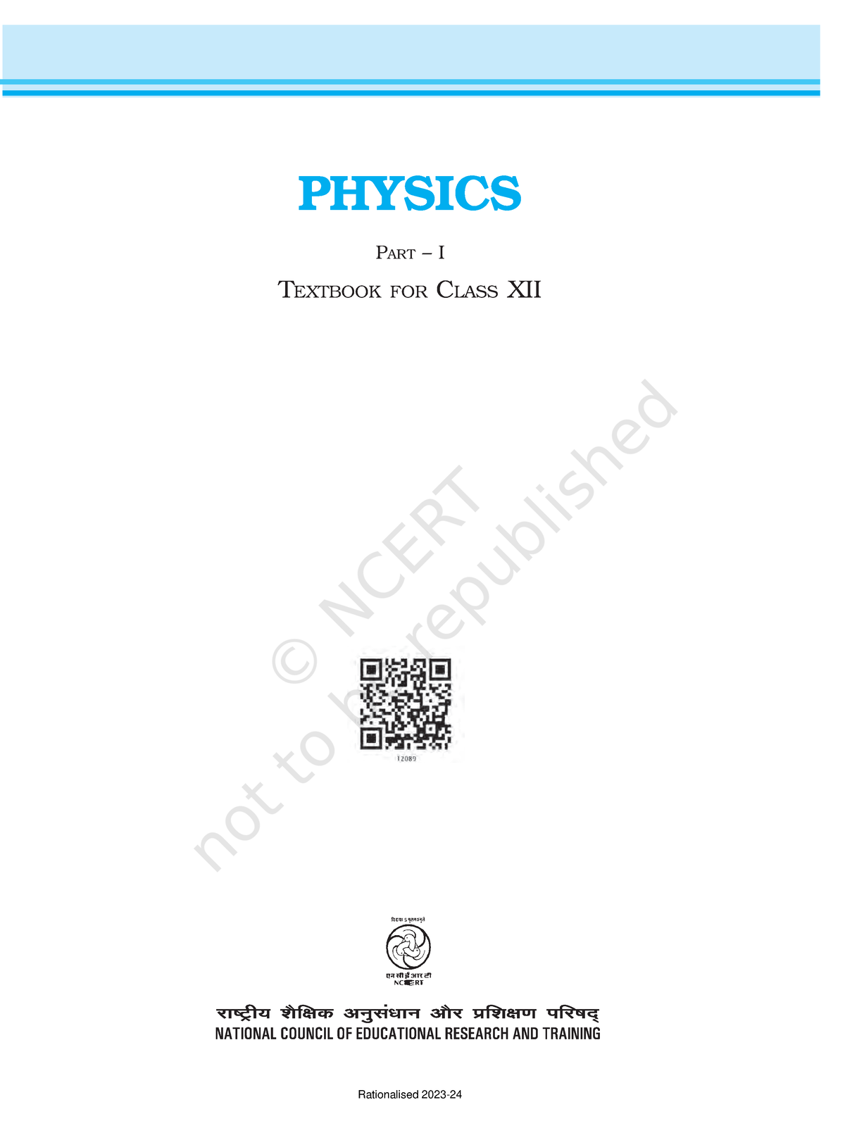 Leph1ps - Sorry - PHYSICS PART – I TEXTBOOK FOR CLASS XII First Edition ...