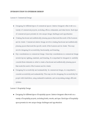 AA 103-3 - notes - INTRODUCTION TO INTERIOR DESIGN Lesson 6: Contract ...
