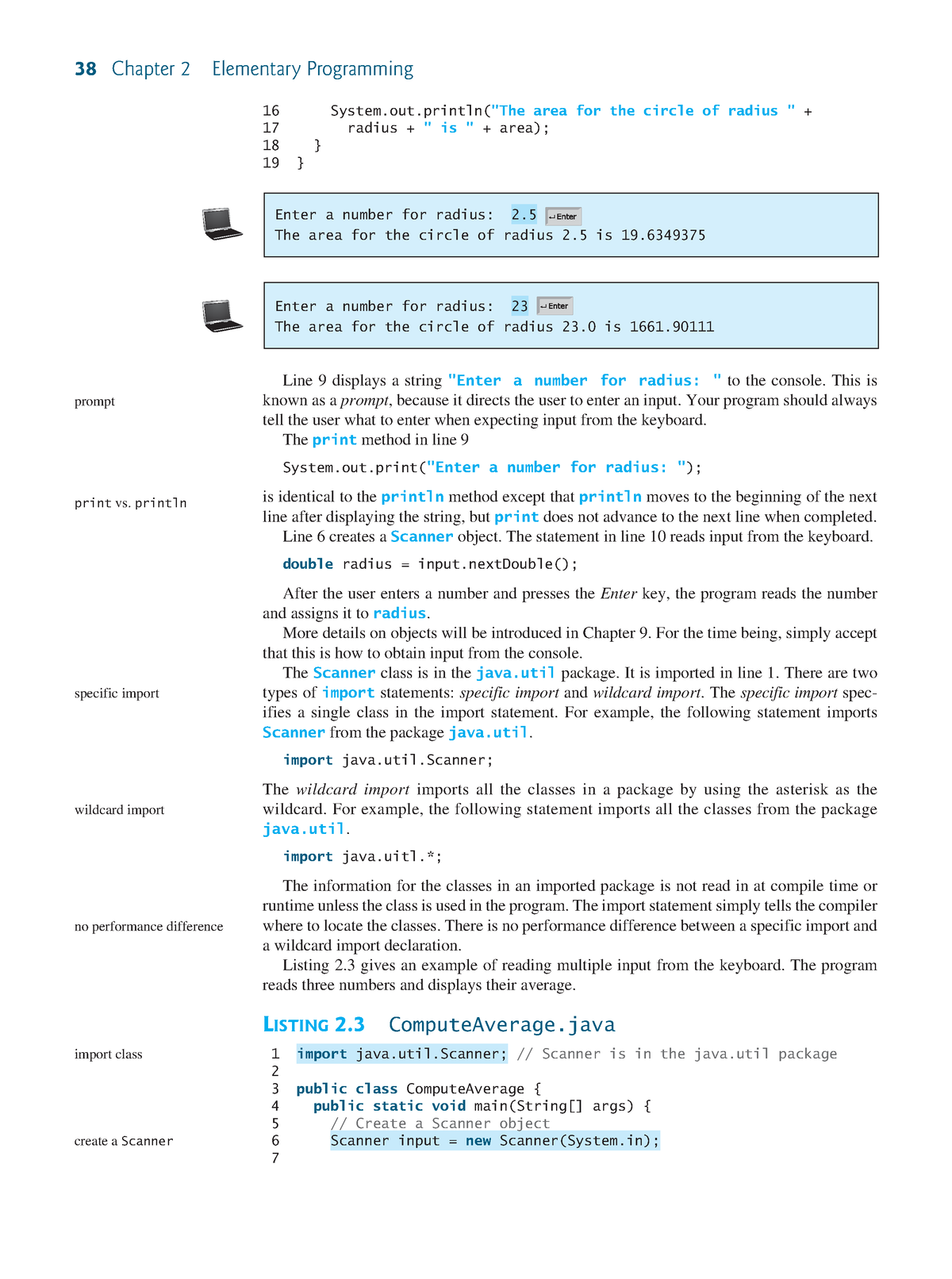 Introduction To Java Programming Notes - 38 Chapter 2 Elementary ...