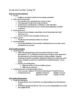 Midterm 1 Study Guide - MIDTERM 1 STUDY GUIDE TERMS: I. Counts A. A ...