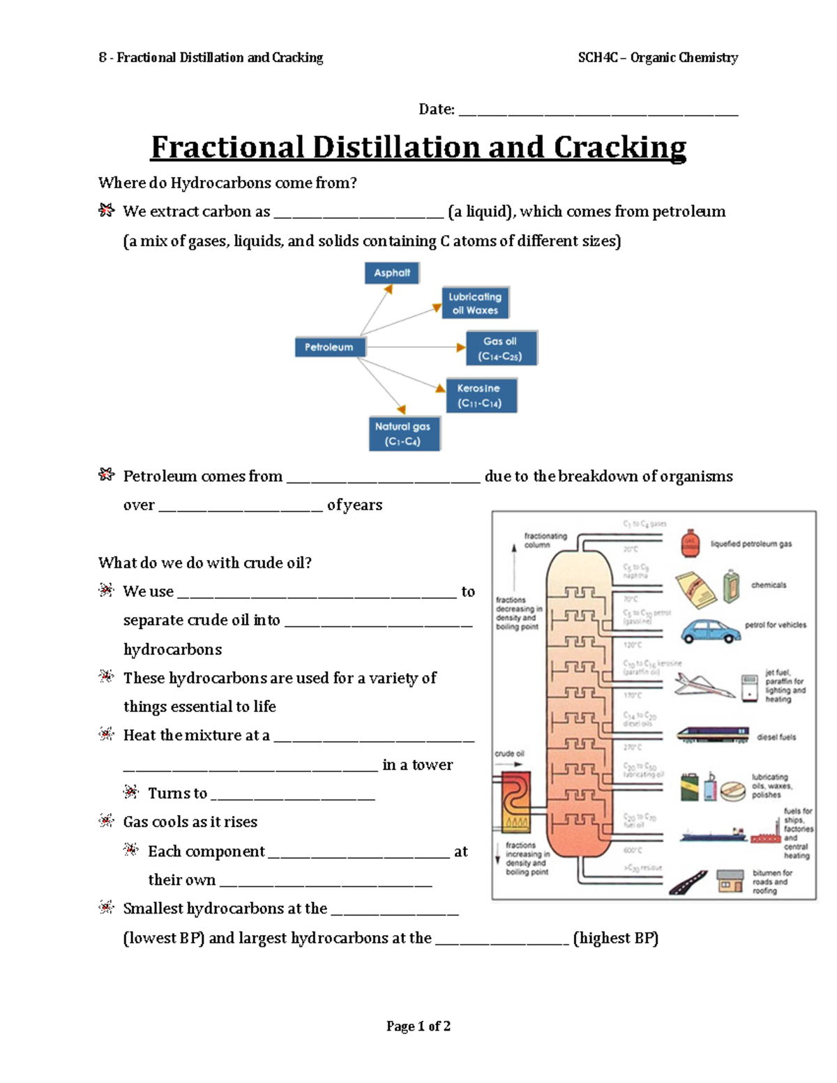 08 - Fractional Distillation And Cracking - Studocu