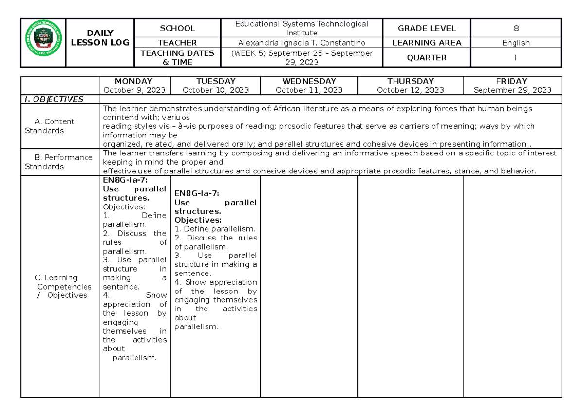 Grade 8WEEK 7 the novelty hypothesis, as mentioned in the speech by