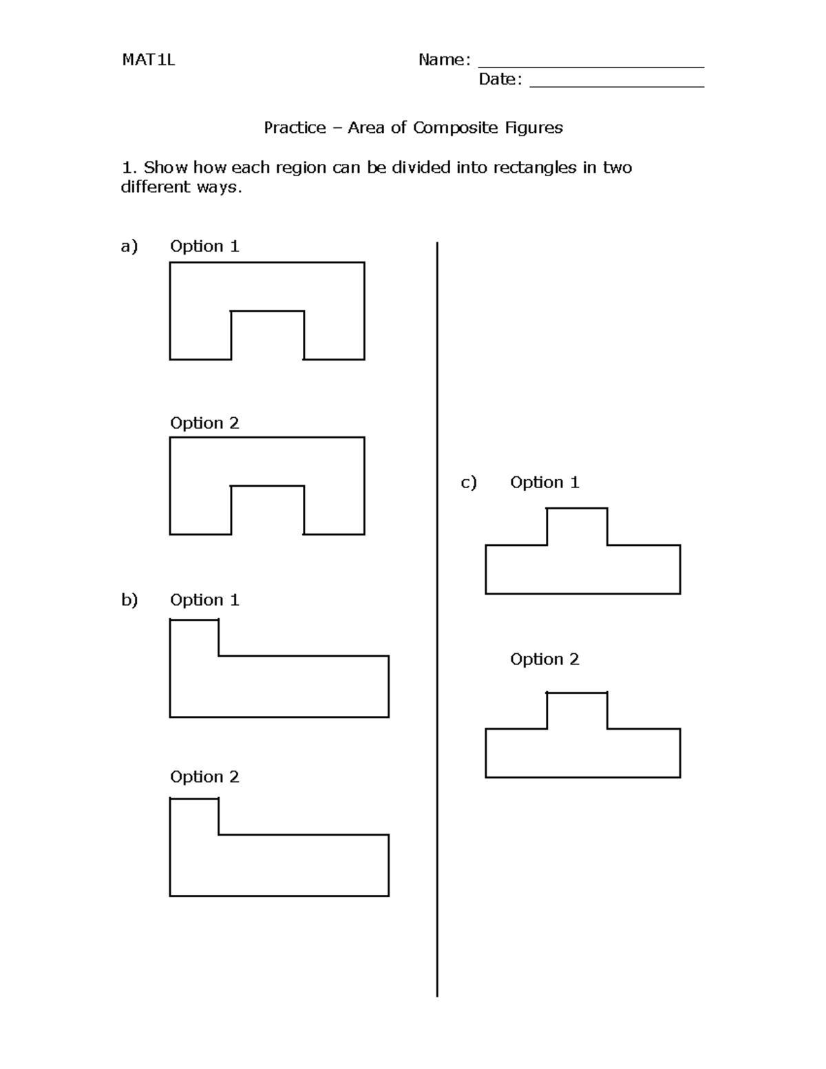 04 Practice Area Of Composite Figures StuDocu