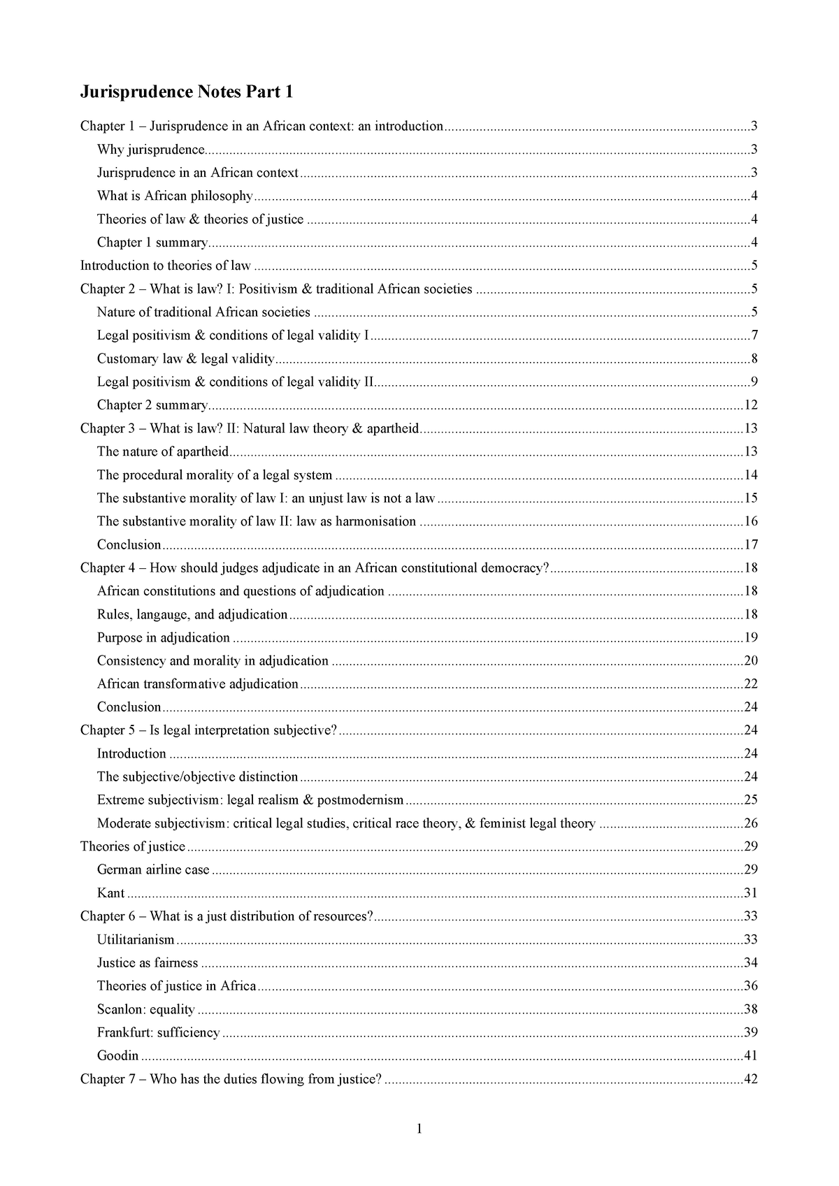 Jurisprudence Complete Notes - Jurisprudence Notes Part Chapter 1 ± ...