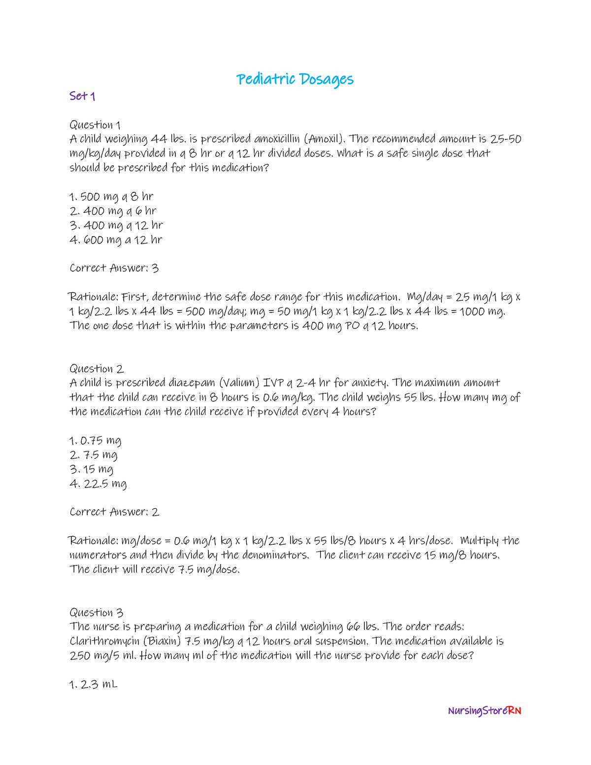 7-pediatric-dosages-pediatric-dosages-set-1-question-1-a-child