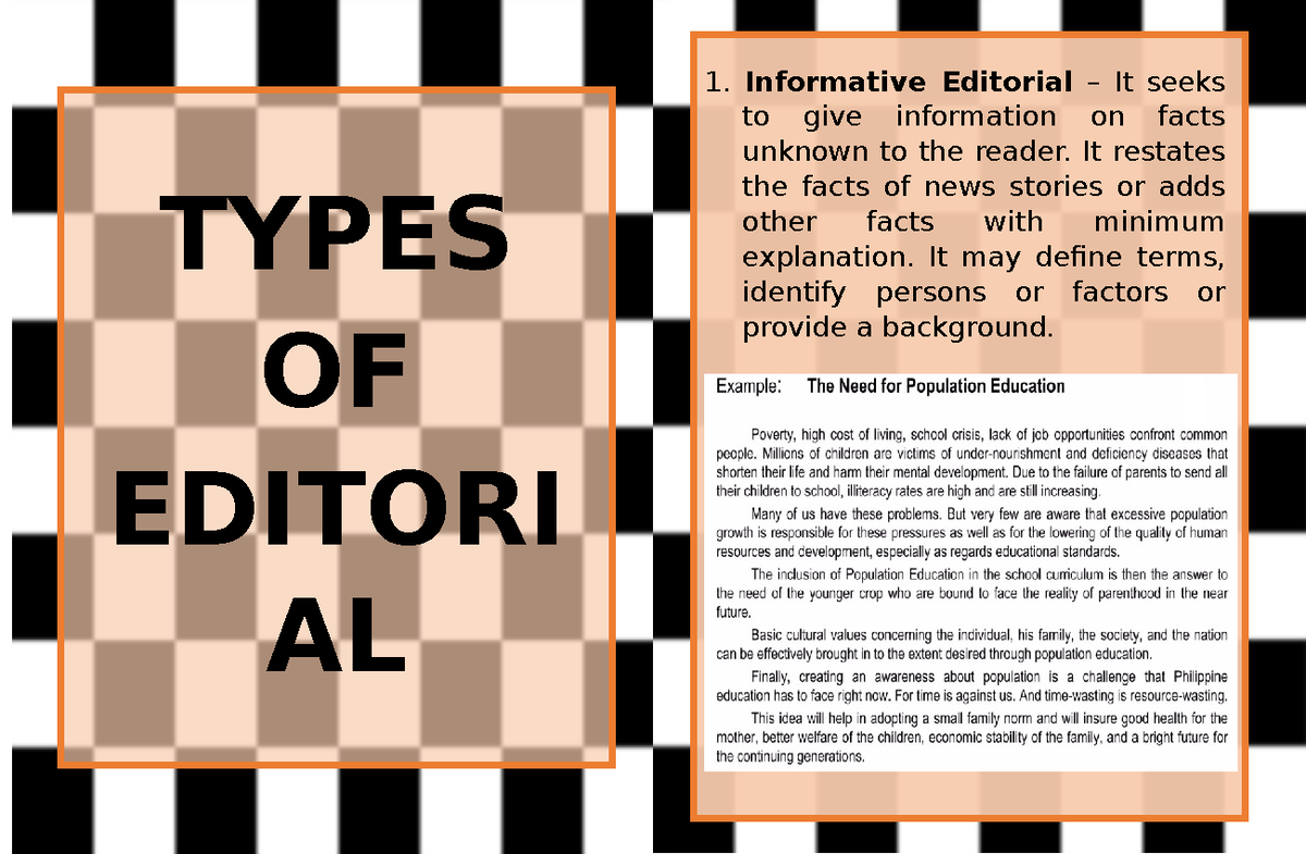 xsdsdaxsccsdassas - TYPES OF EDITORI AL Informative Editorial – It ...