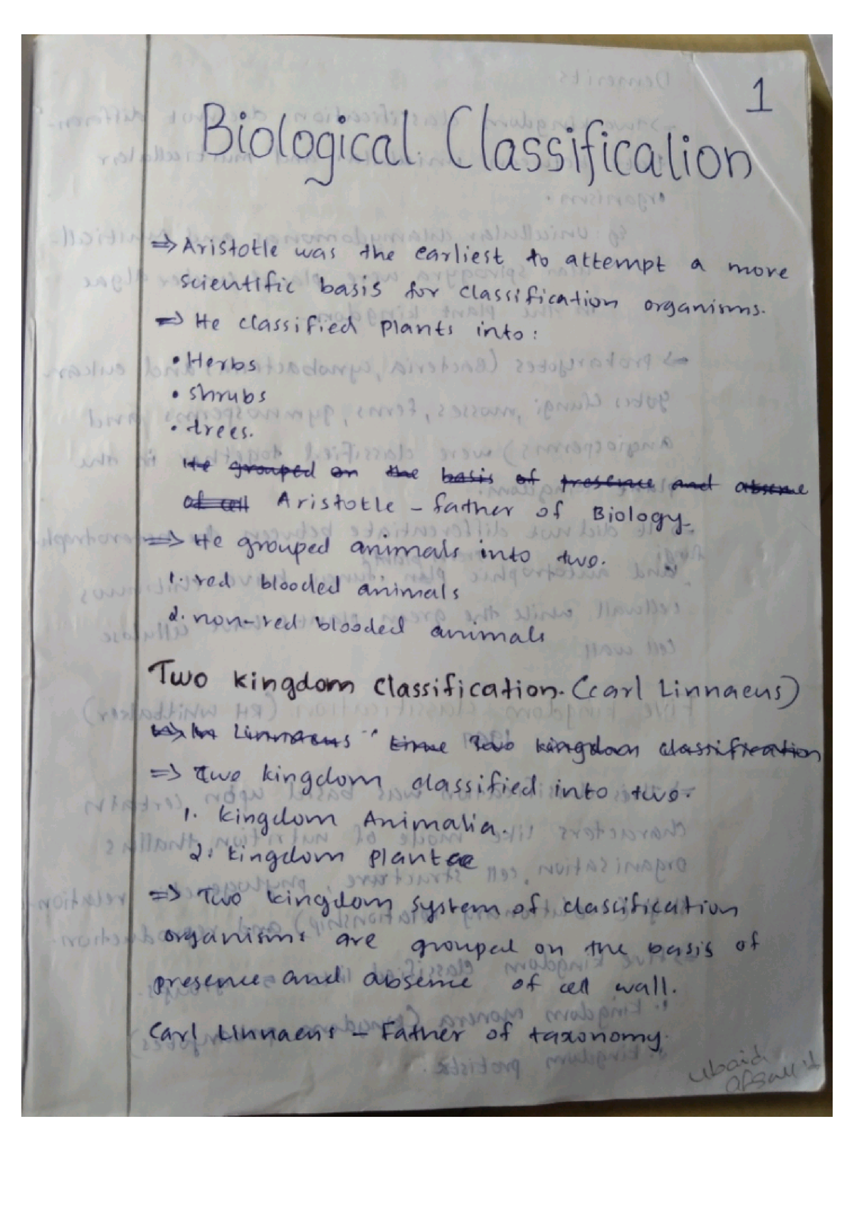 +1 Botany Chapter 1 Biological Classification - Kerala University Plus ...