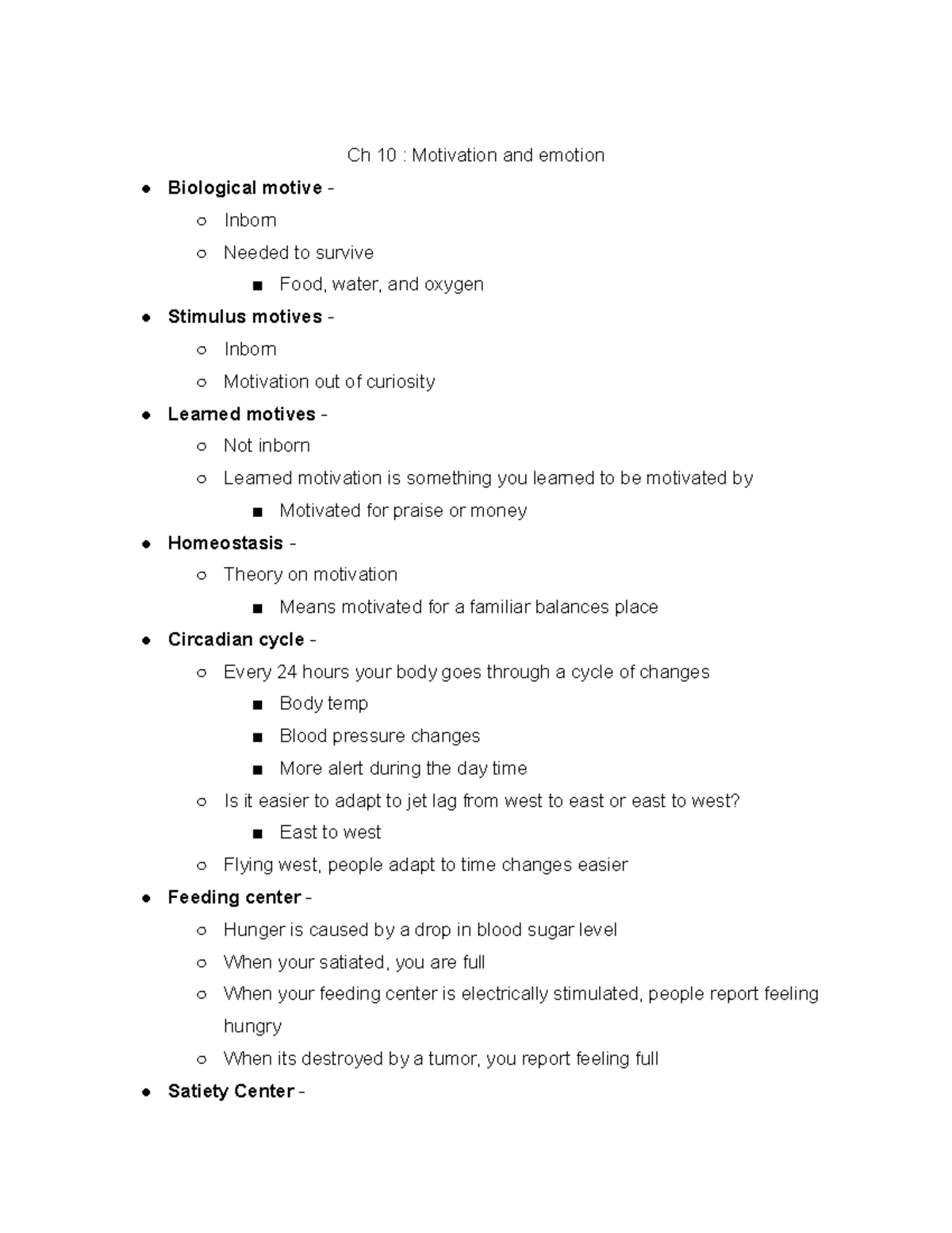 Emotion And It's Relationship With Motivation - Ch 10 : Motivation And ...