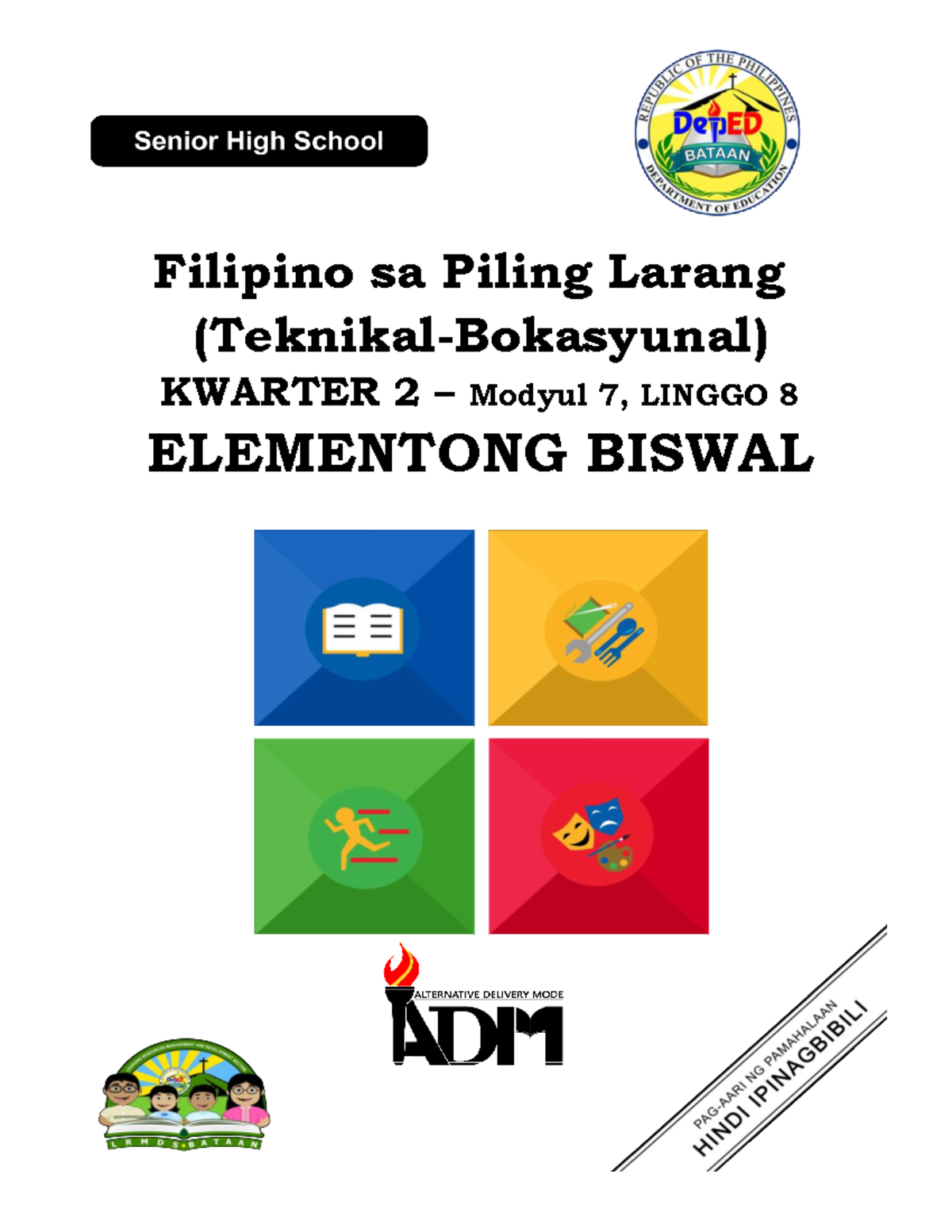 Q2 Modyul 7 Linggo 8 Elementong Biswal - Filipino Sa Piling Larang ...