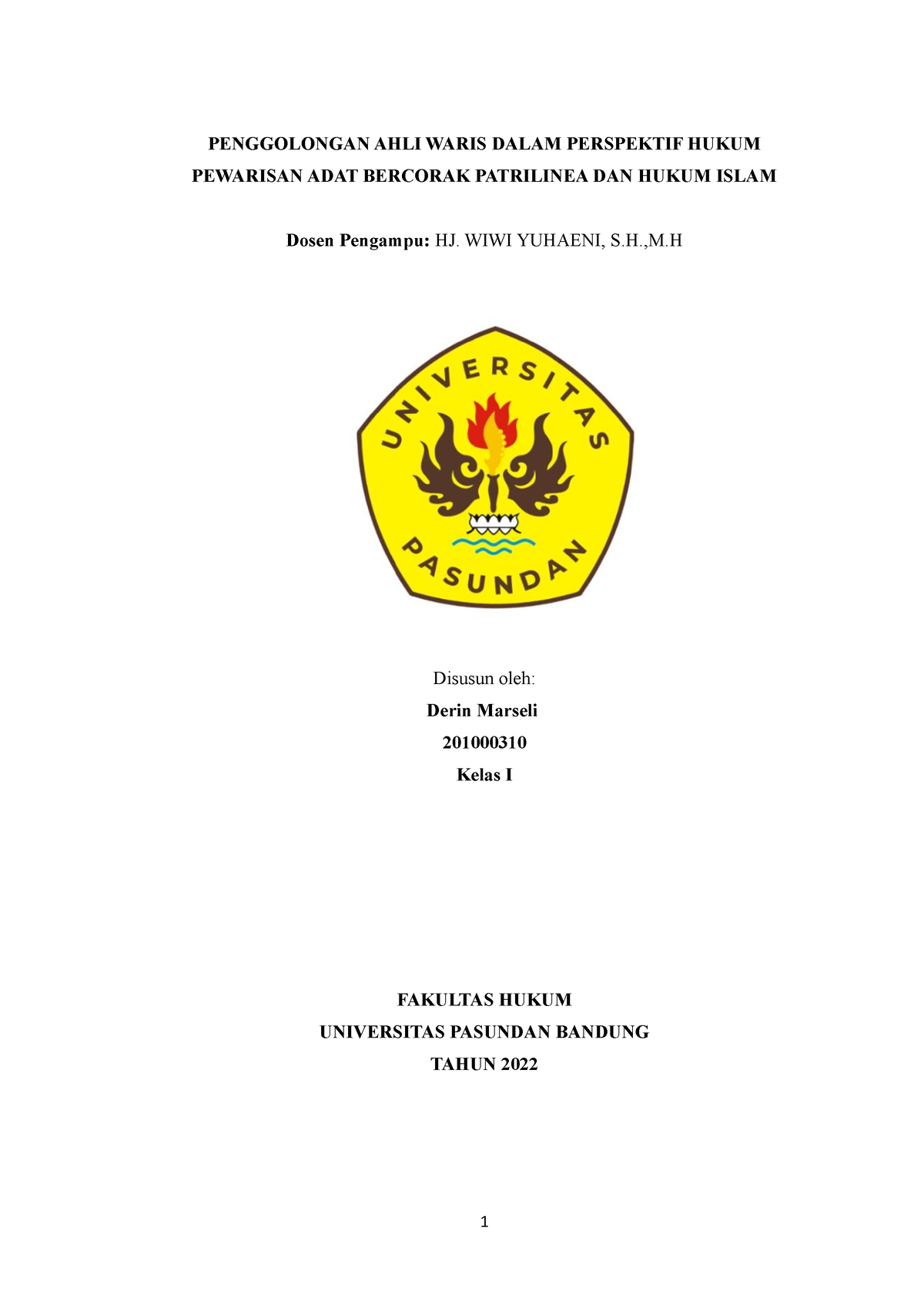 Artikel Penggolongan AHLI Waris Dalam Perspektif Hukum Pewarisan ADAT ...