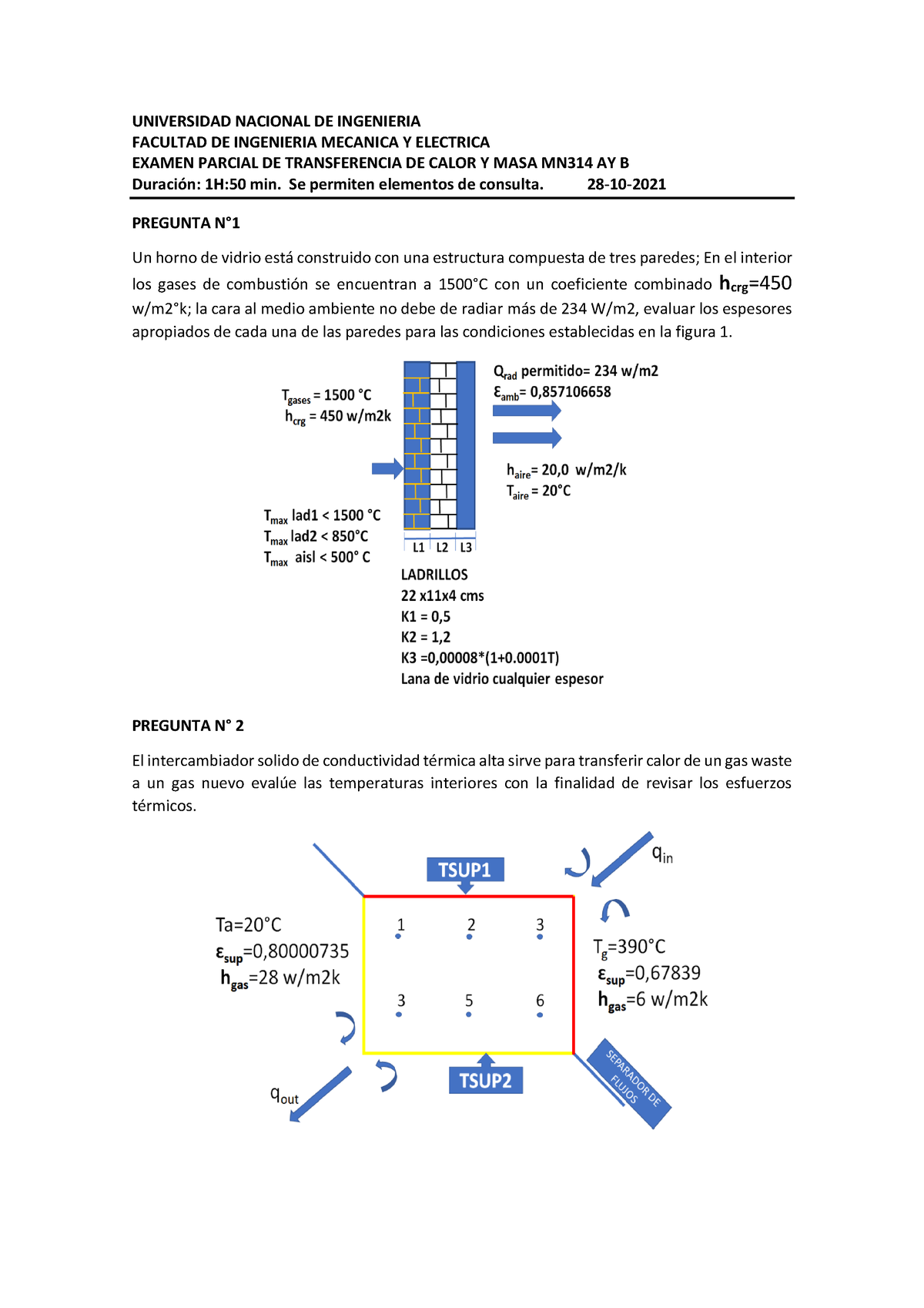 Solucionario Examen Parcial MN314 A Y B 2021 II - UNIVERSIDAD NACIONAL ...