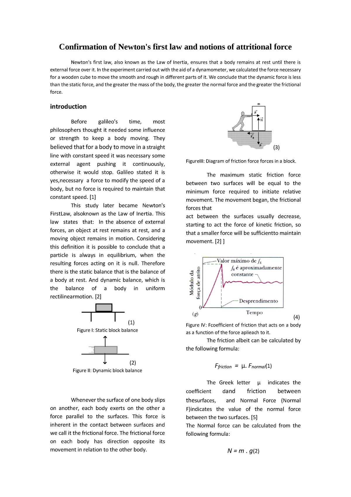 newton-s-law-summary-confirmation-of-newton-s-first-law-and-notions-of-attritional-force