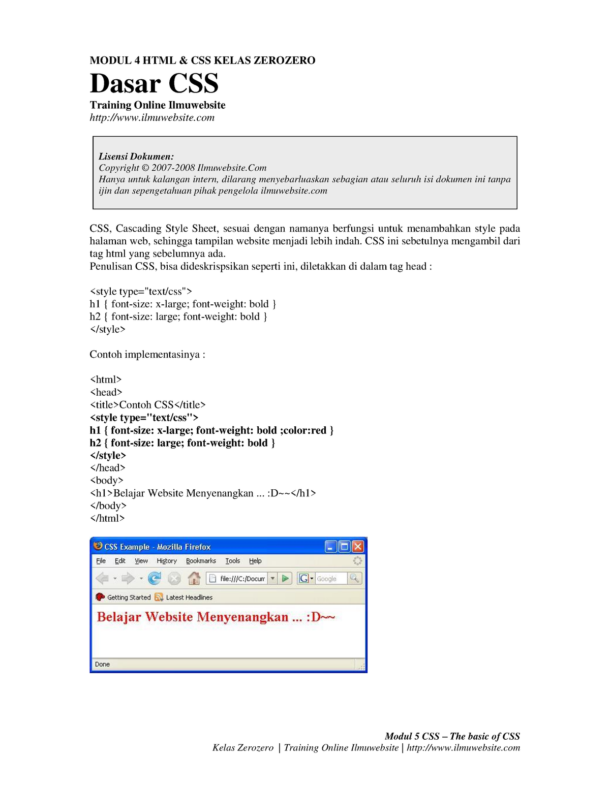 Modul 5 CSS Dasar CSS - Modul 5 CSS – The Basic Of CSS Kelas Zerozero ...
