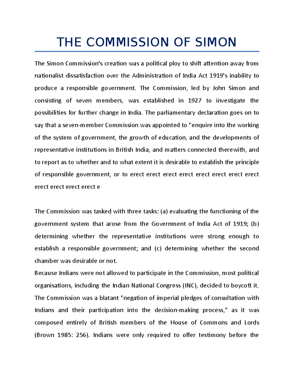 NOTE ON THE Commission OF Simon - THE COMMISSION OF SIMON The Simon ...
