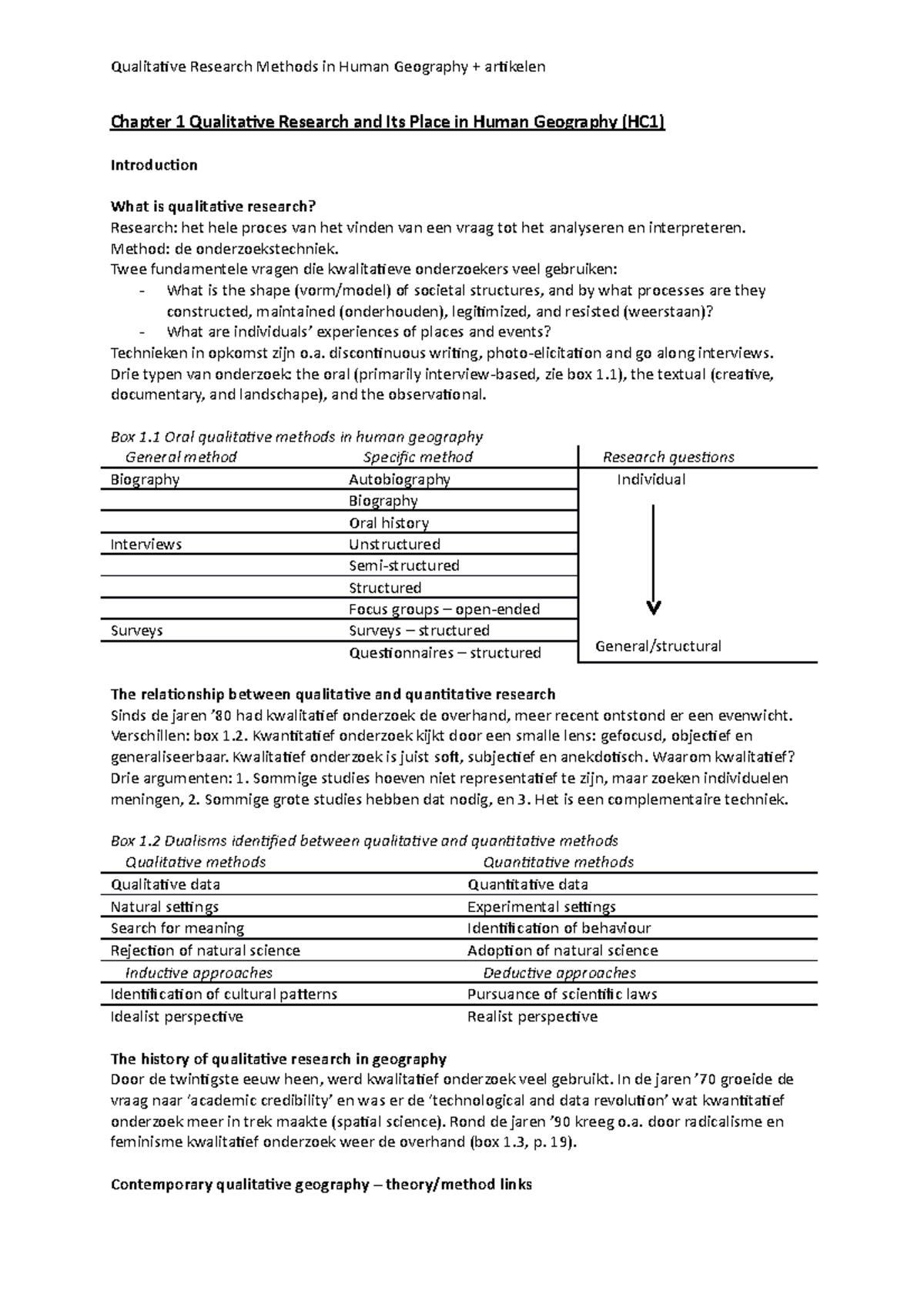 qualitative research methods in human geography 2005