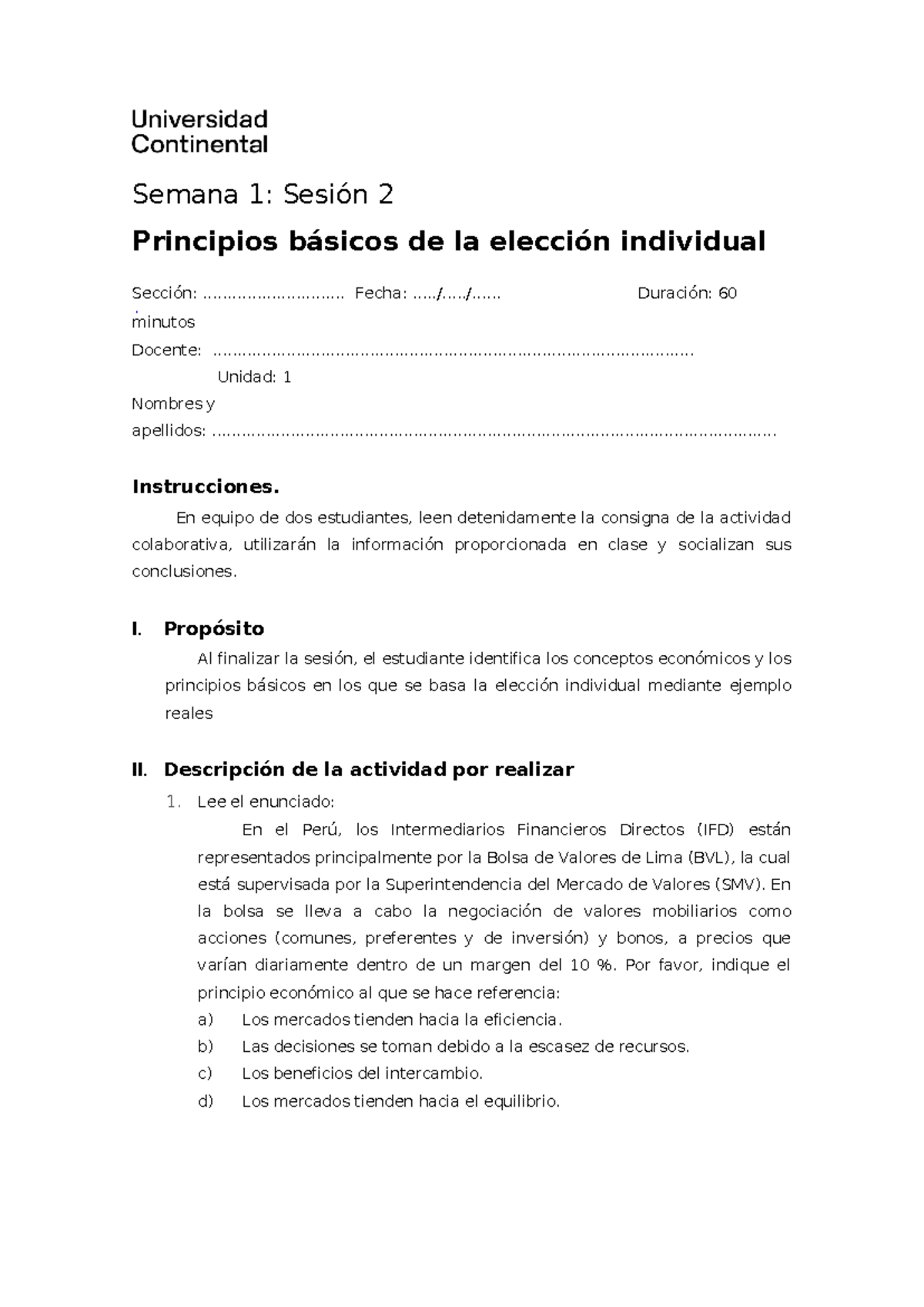 Guia De Trabajo Sem 1 Semana 1 Sesión 2 Principios Básicos De La