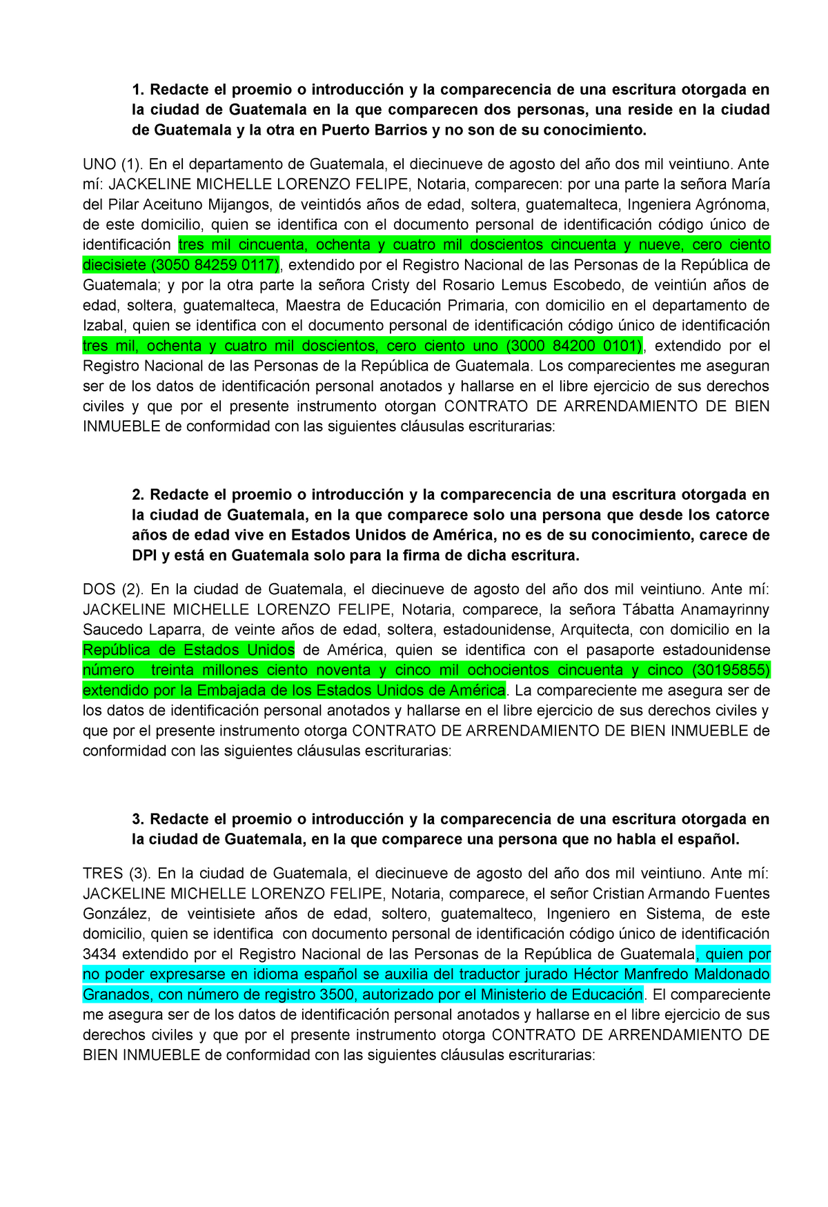 Escrituras P Blicas Derecho Notarial Iv Aspectos Generales Redacte El Proemio O