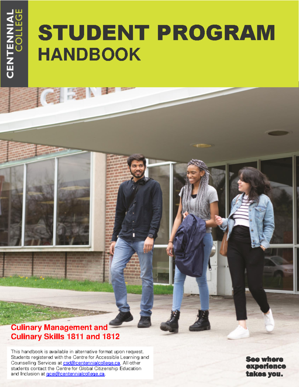 Student Program Handbook 1811 and 1812 Culinary Skills and Culinary ...