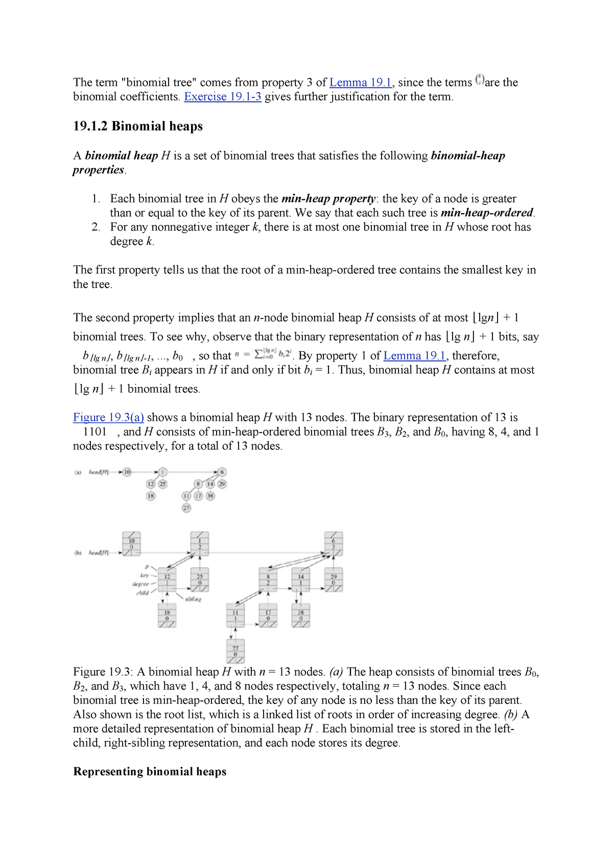 Algorithm Part 6 Binomial Heaps Chapter 1912 The Term Binomial