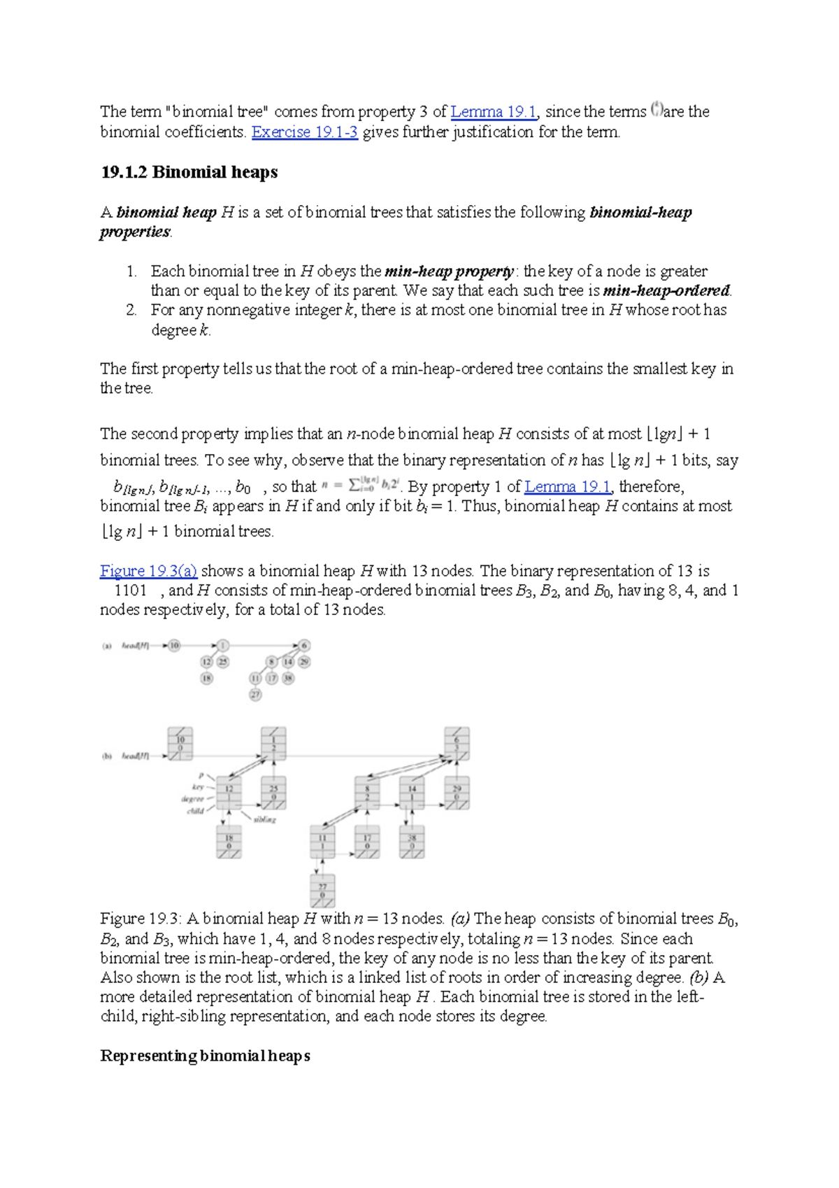 Algorithm Part 6 Binomial Heaps - Chapter 19.1.2 - The Term 