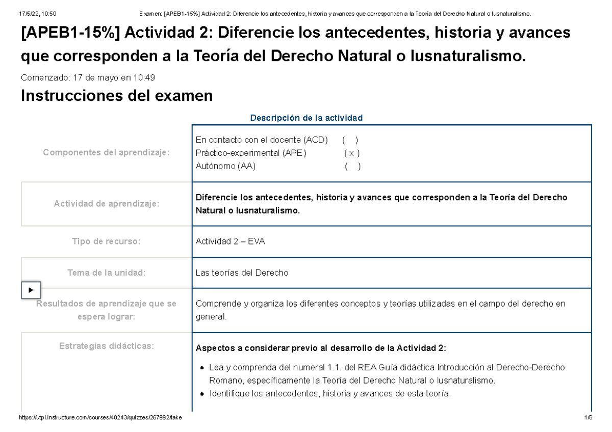 Examen Apeb Actividad Diferencie Los Antecedentes Historia Y Avances Que Corresponden