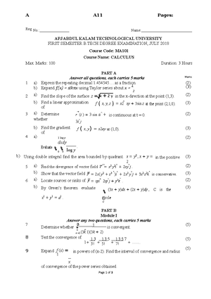 comprehensive course work ktu previous year question paper