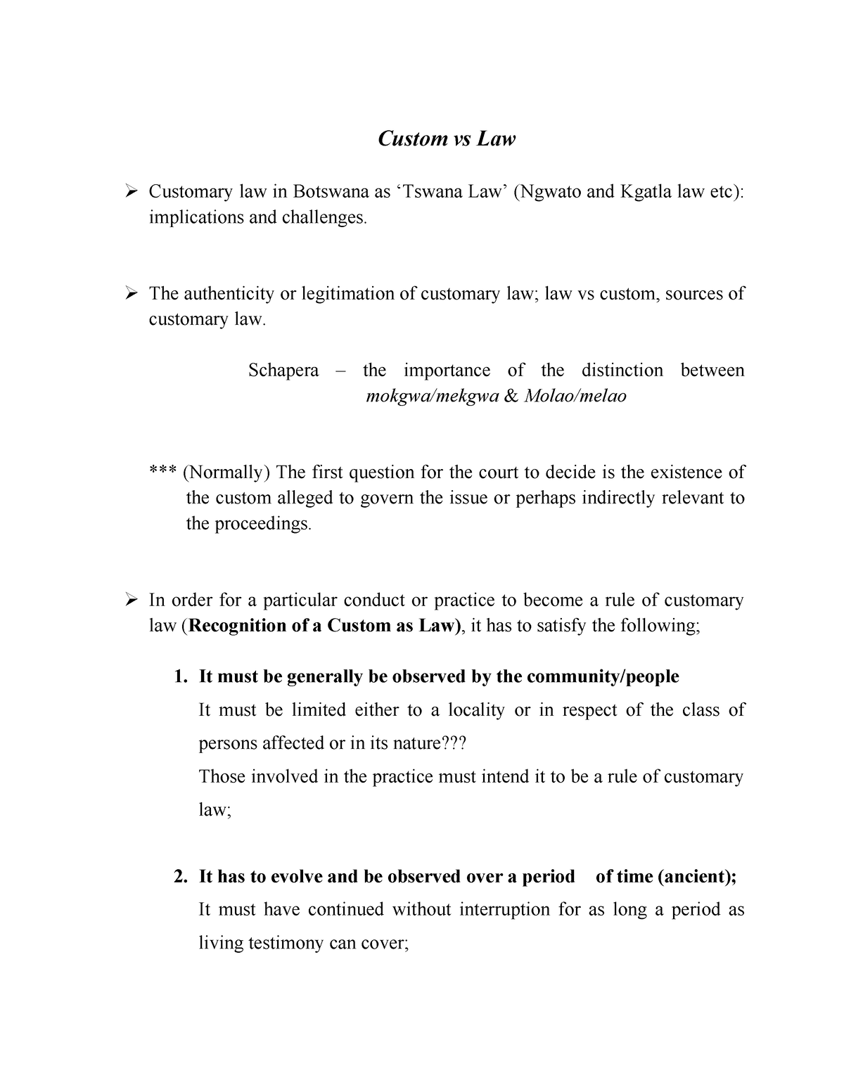 sociology-custom-vs-law-customary-law-in-botswana-as-tswana-law