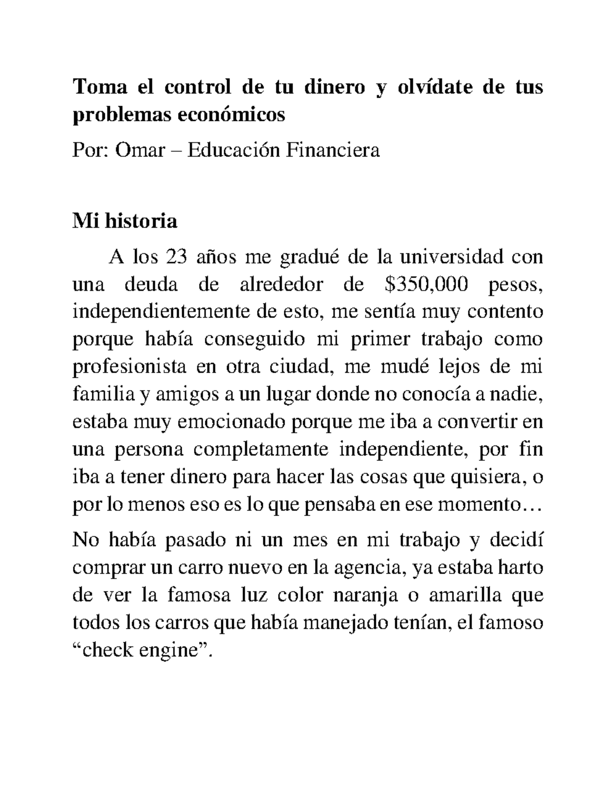 Toma-el-control-de-tu-dinero - Toma el control de tu dinero y olvídate ...