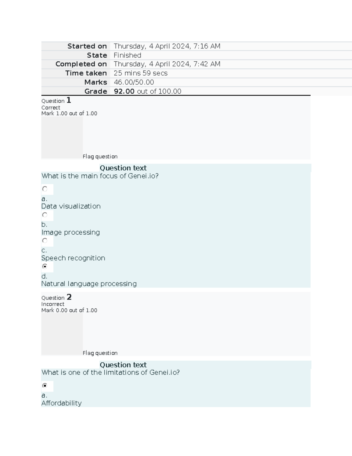 AI Prompt Engineering Final LAB EXAM - Started on Thursday, 4 April ...