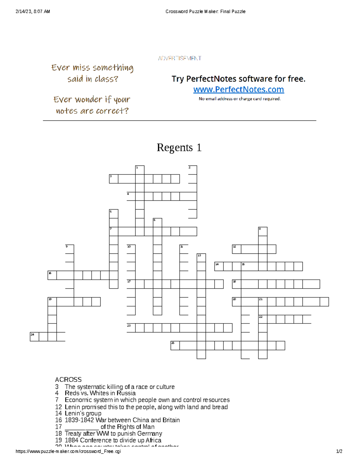 Richa Shah Crossword Regents 1 2/14/23 8:07 AM Crossword Puzzle Richa Shah Crossword Regents 1 2/14/23 8:07 AM Crossword Puzzle