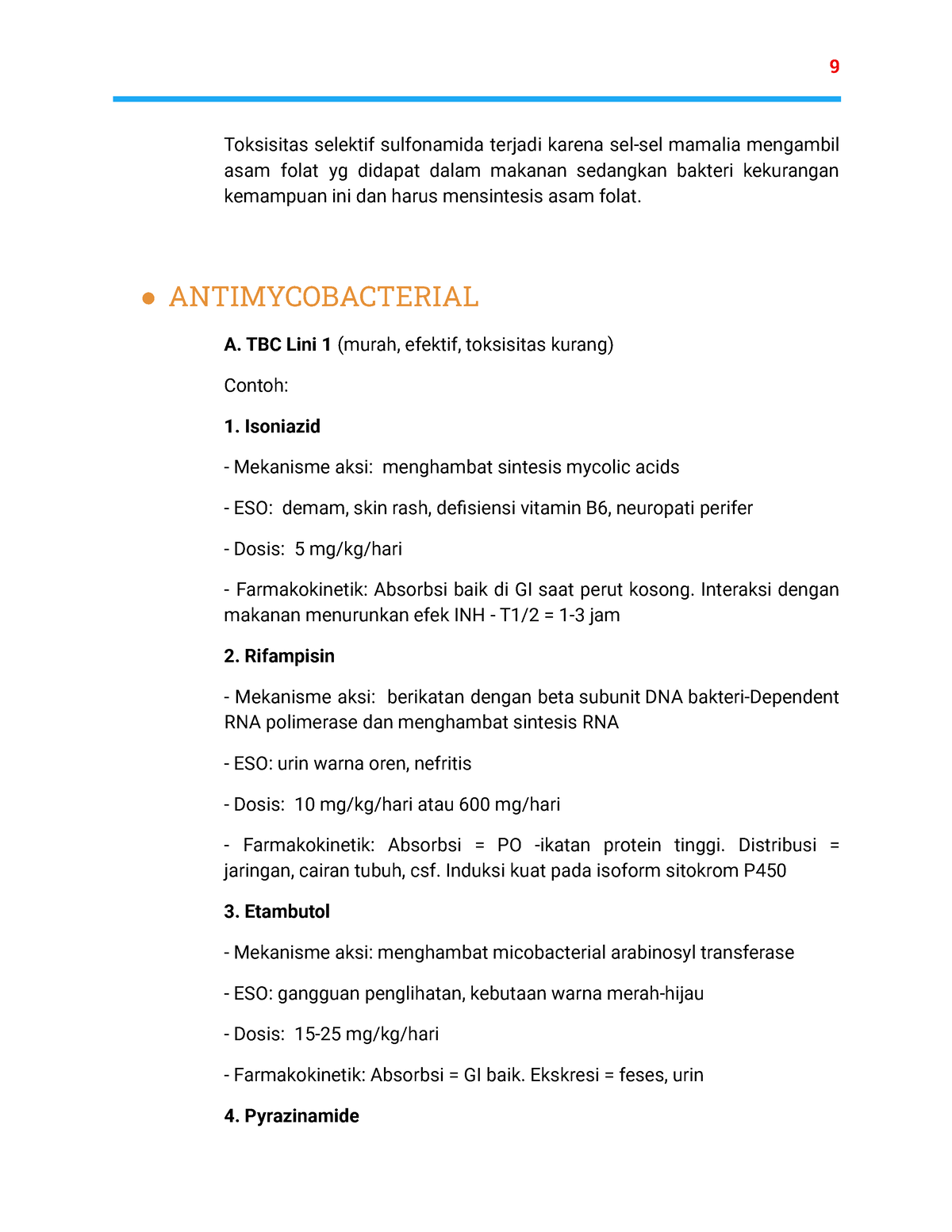 P13 Antibiotik Tetrasiklin Kloramfenikol Klindamisin Sulfonamide