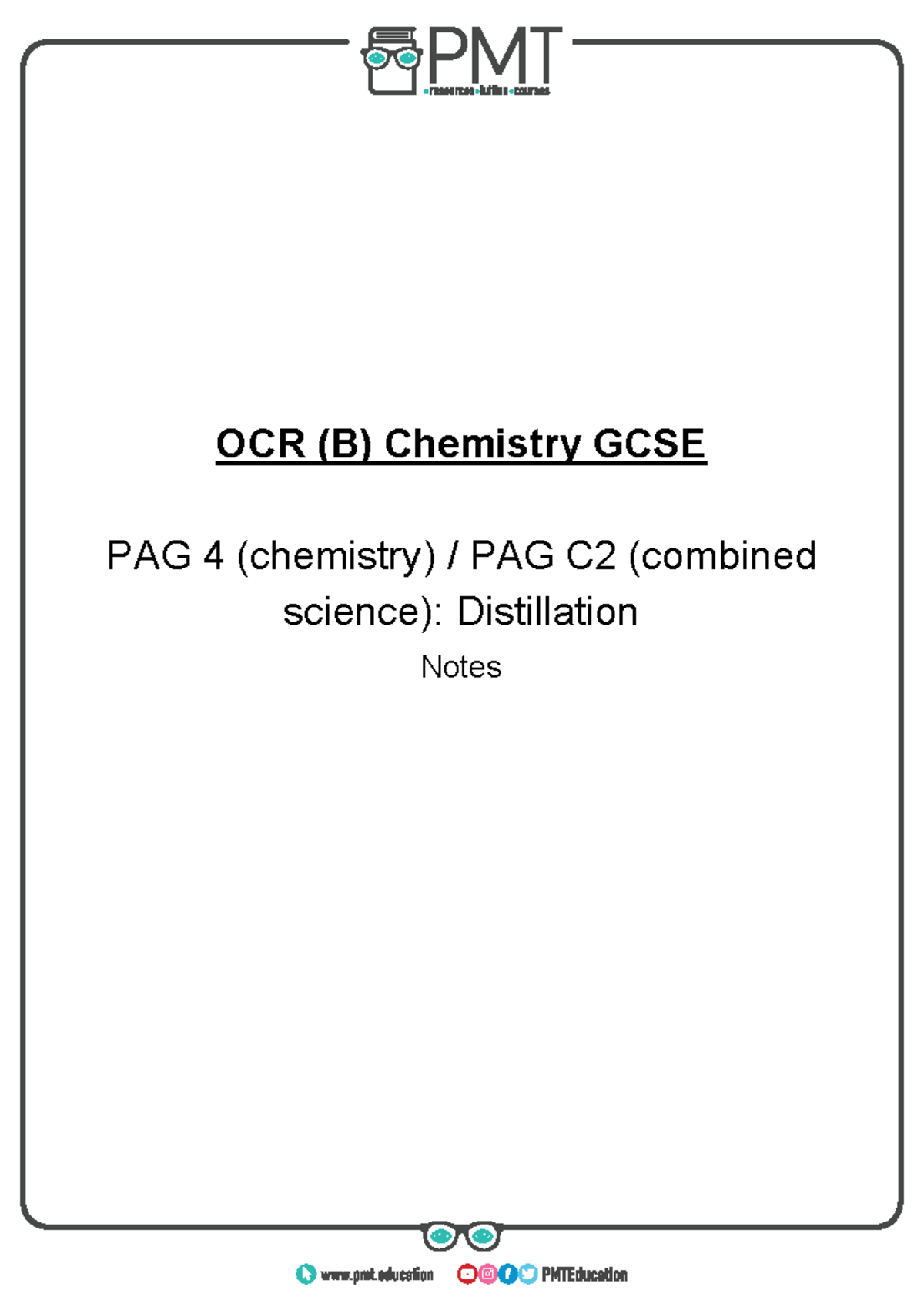 PAG 4 - Distillation - Chemistry Homework And Practice Material Fro ...