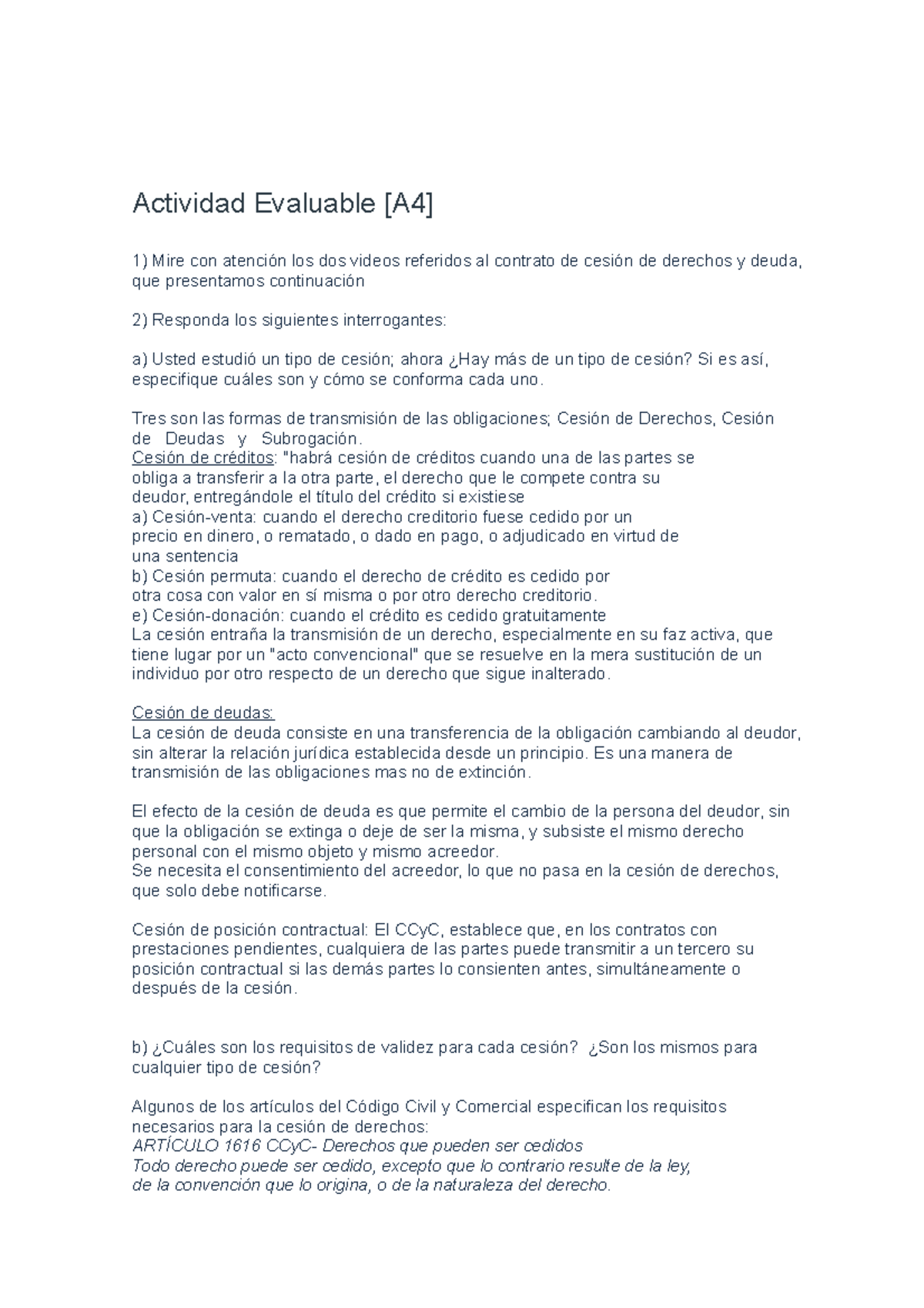 Actividad Evaluable 4 Contratos - Actividad Evaluable [A4] Mire Con ...