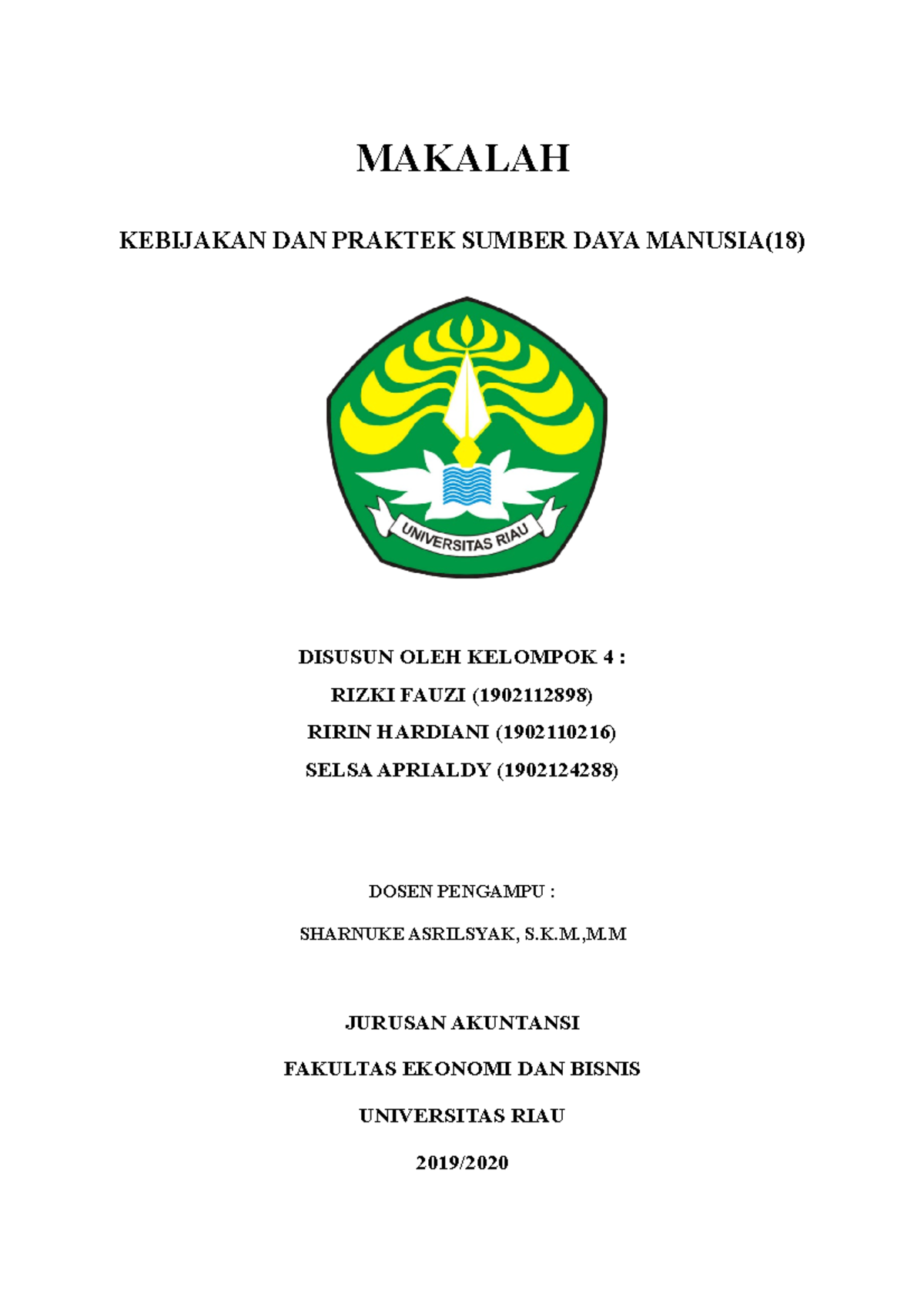 Makalah Perilaku Organisasi (Kebijakan Dan Praktik Sumber Daya Manusia ...