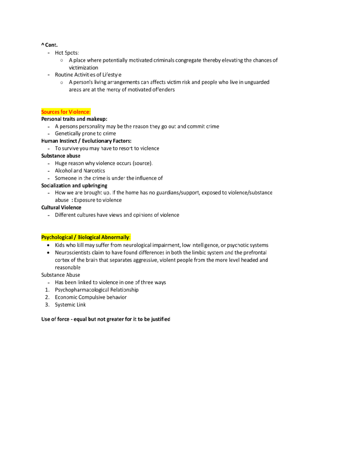 Crime and Criminal Behavior Notes 2 - Socialization and Upbringing ...