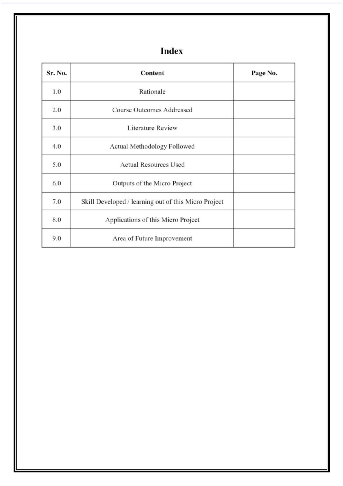 EAC Final - EAC - Index Sr. No. Content Page No. 1 Rationale 2 Course ...