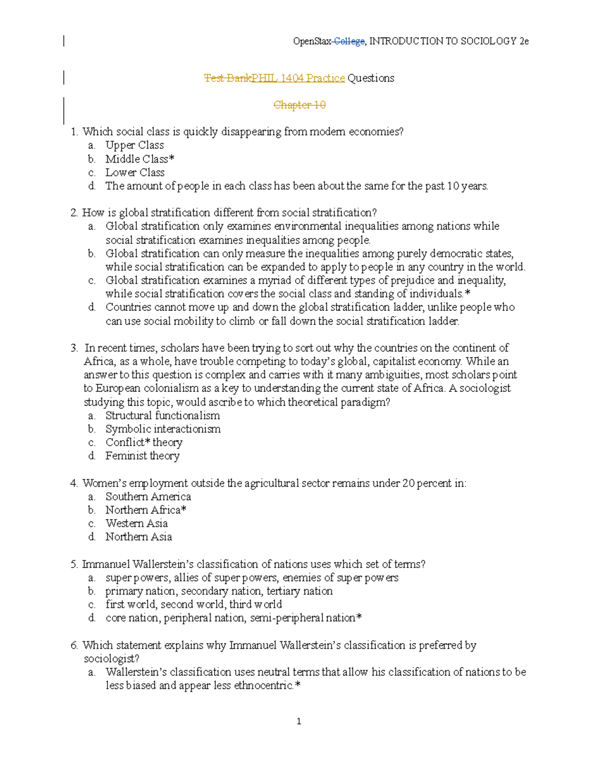 Practice questions SOC 1502 - Test BankPHIL 1404 Practice Questions ...