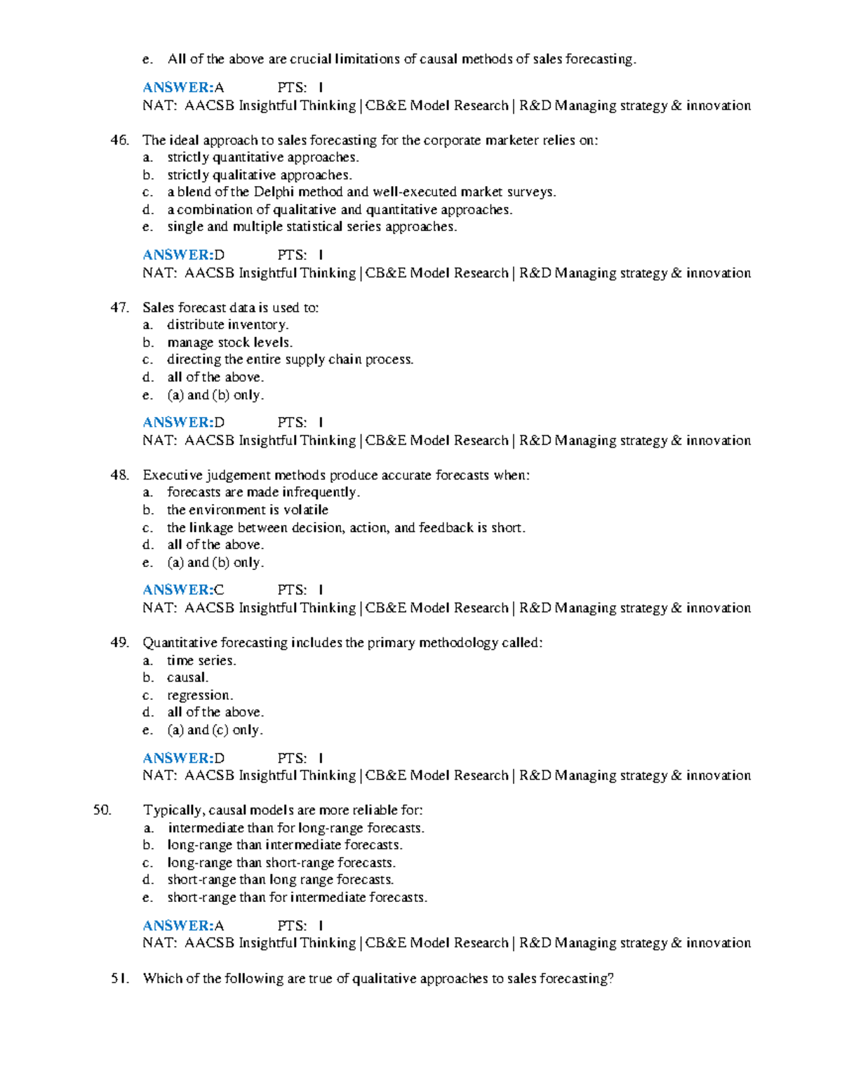 Business Marketing Management 23 E All Of The Above Are Crucial
